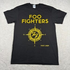 Foo Fighters Everything Or Nothing At All Tour 2024 T-Shirt Mens Medium Black